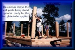 Post and Beam building sequence picture two.